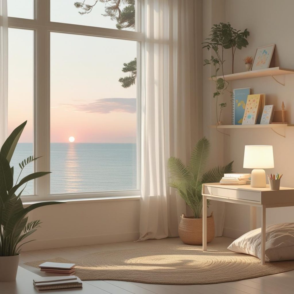 Consulta de terapia infantojuvenil ambiente relajado y tranquilo